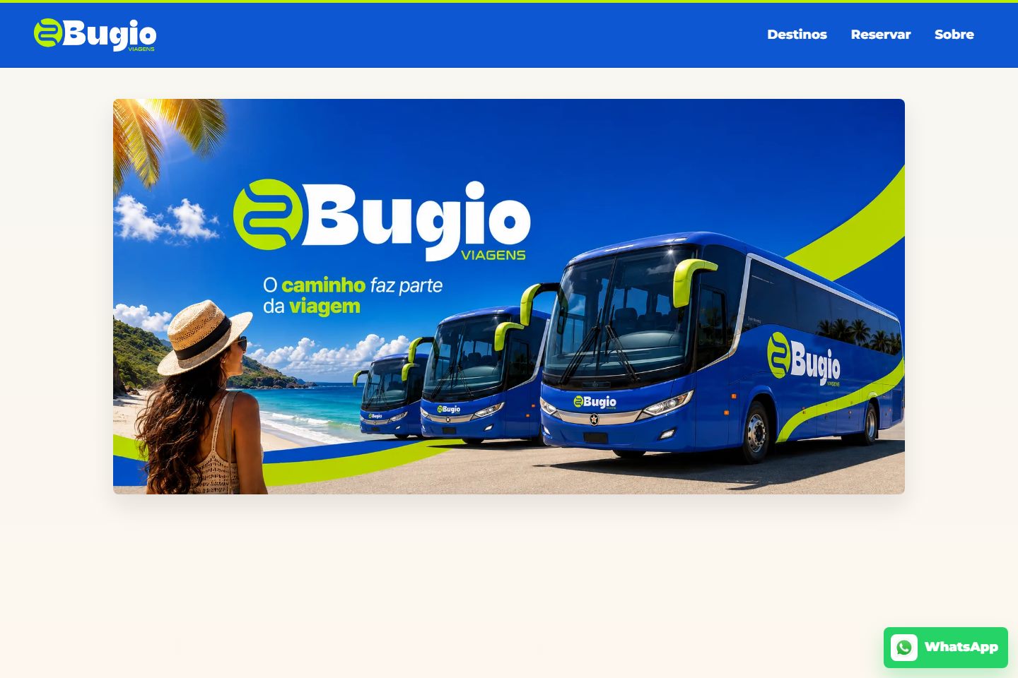 Prévia de Bugio Viagens
