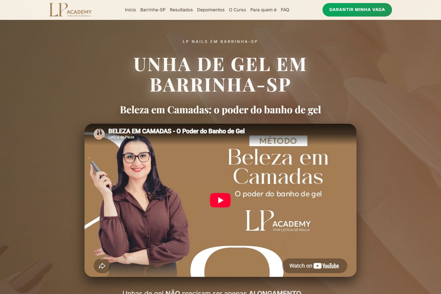 Prévia de LP Nails Academy