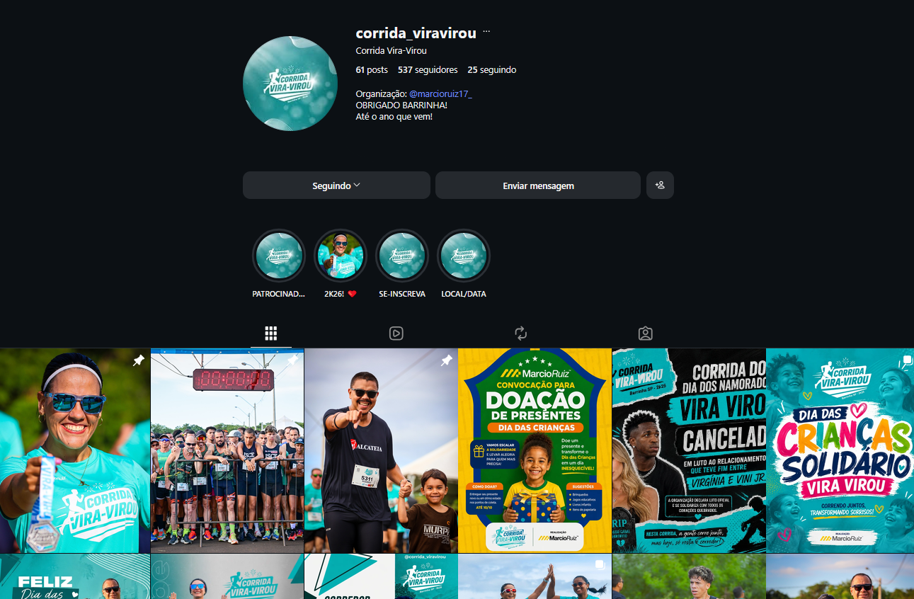 Prévia de Corrida Vira Virou